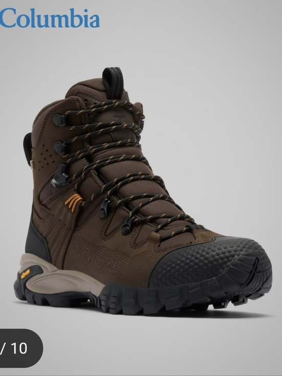 Columbia Men\'s GeoTerra OutDry Brown Leather Boot Size 13 Waterproof Hiking main image 10